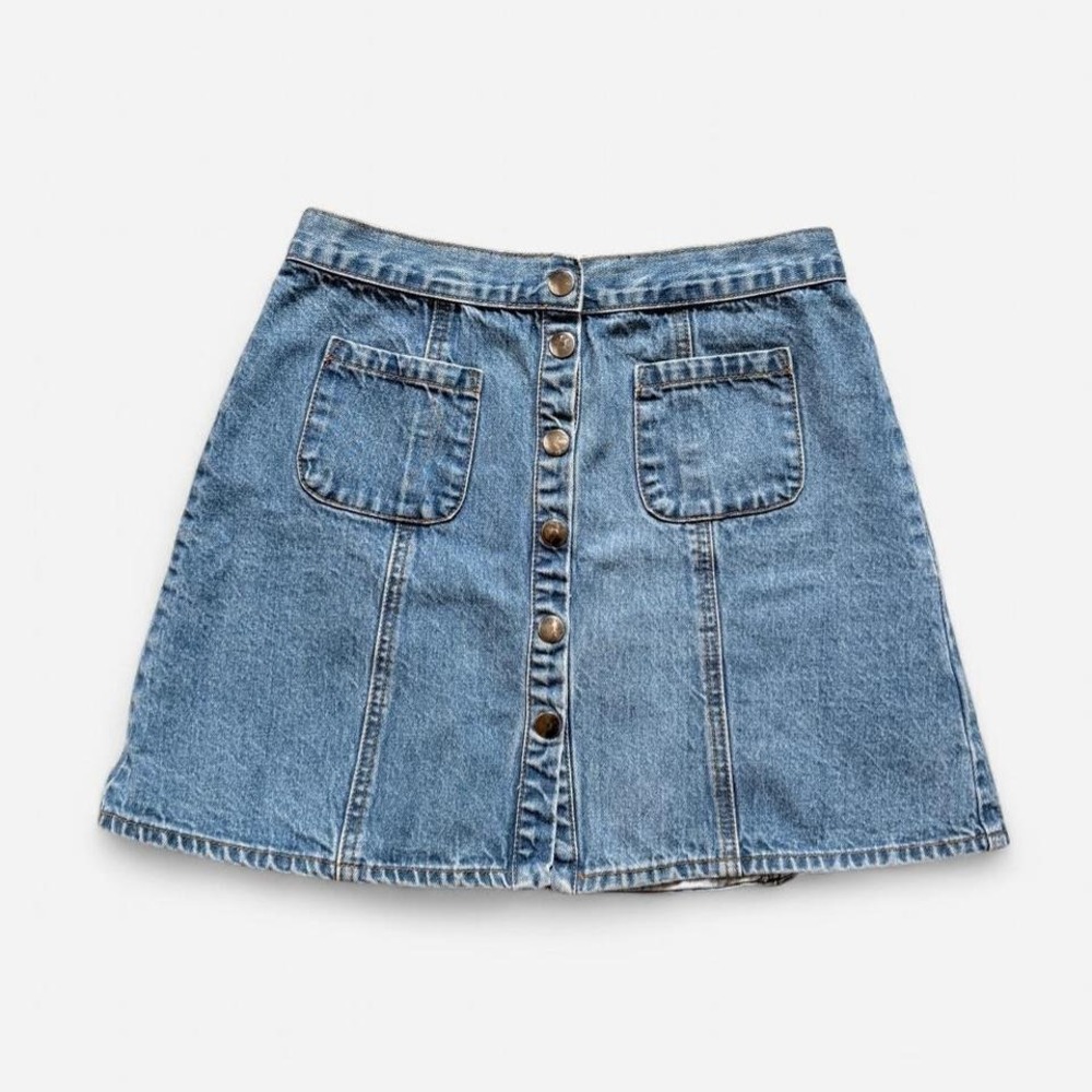 BDG Denim Mini Skirt Urban Outfitters Button Front Jean‎ 100% Cotton Women's M